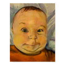Cute Baby Poster from Painting