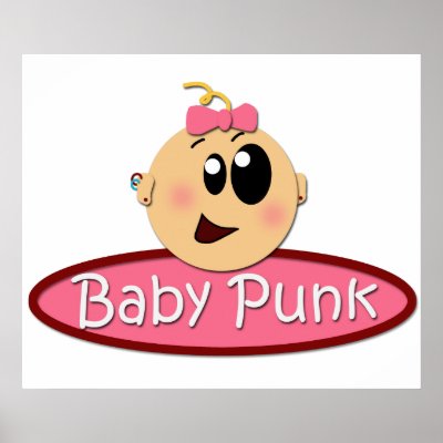 Cute Babies Posters on Cute Baby Punk Poster From Zazzle Com