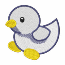 Cute Baby Purple Duck embroidered shirts