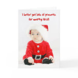 Cute Baby Santa Christmas Card