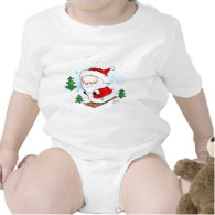 Cute Baby Santa Skiing shirt