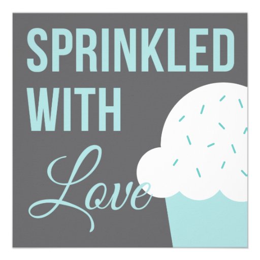 Cute Baby Shower | Sprinkled With Love Custom Invitations