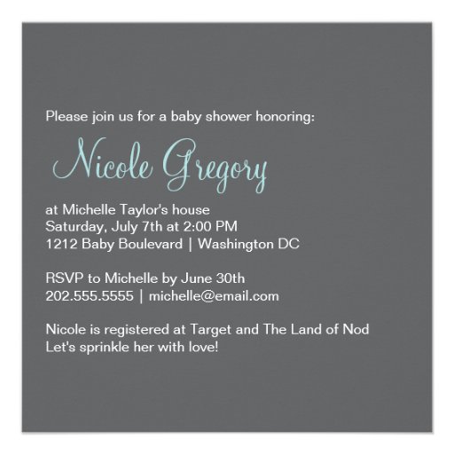 Cute Baby Shower | Sprinkled With Love Custom Invitations