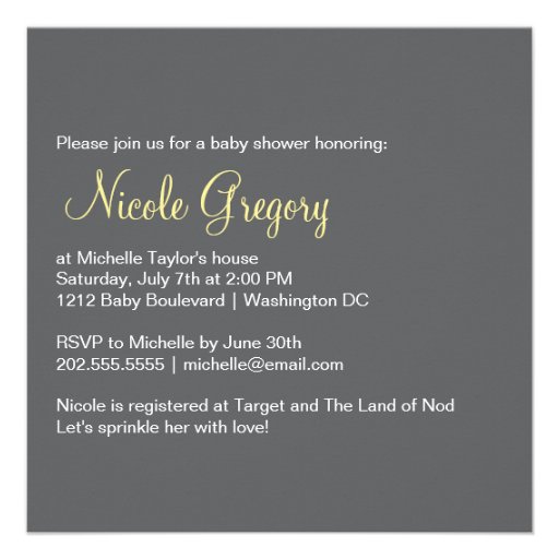 Cute Baby Shower | Sprinkled With Love Custom Invitation