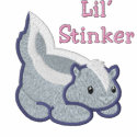 Cute Baby Skunk, Lil' Stinker embroidered shirts by silly_strings Cute Baby Skunk, Lil' Stinker embroidered shirts