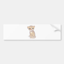 Cute Baby Tiger Bumper Stickers