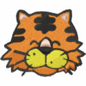 Cute Baby Tiger Face embroideredshirt