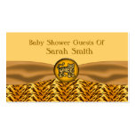 Cute Baby Tiger Stripes Baby Shower Business Card Template