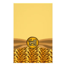 Cute Baby Tiger Stripes Baby Shower Stationery