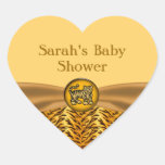 Cute Baby Tiger Stripes Baby Shower stickers