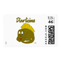 Cute Baby Yellow Dinosaur Dino-licious stamps