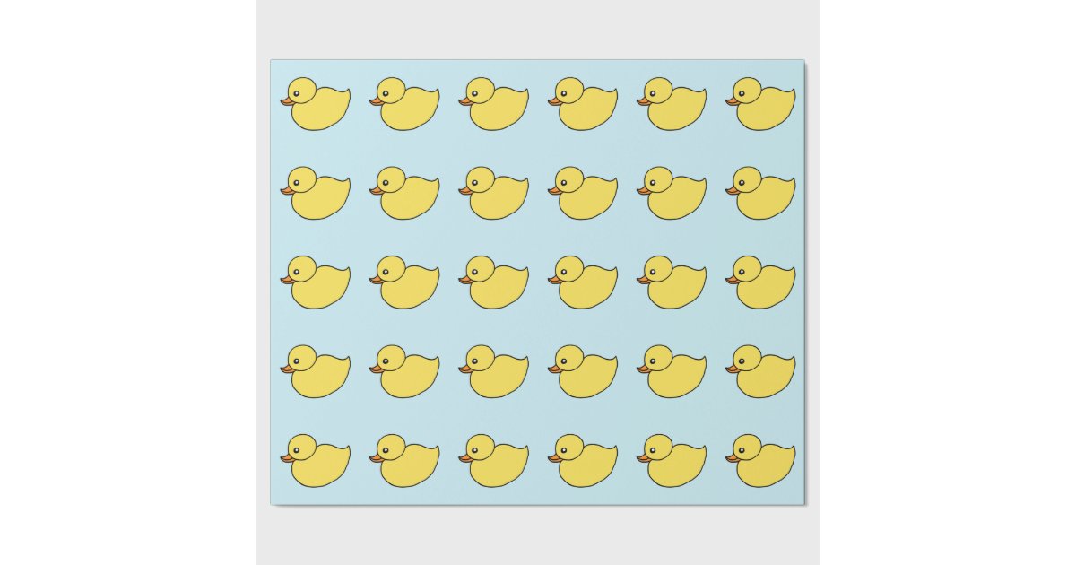 Cute Baby Yellow Ducks Ducky Duckie Wrapping Paper Zazzle