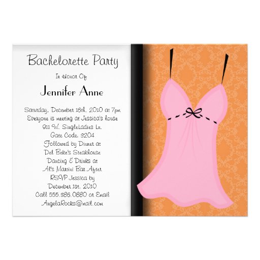 Cute Bachelorette Party Custom Announcement