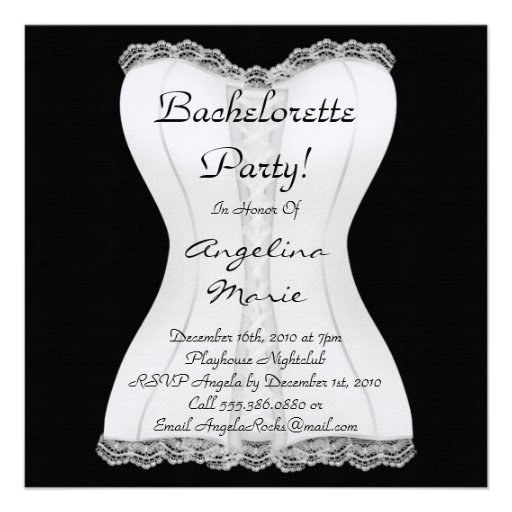 Cute Bachelorette Party Custom Invitations