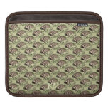 Cute Badger on Primrose Bank repeat pattern ipad sleeves