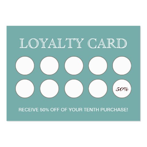 Cute Bakery Loyalty Cards Business Cards (back side)