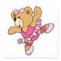 Cute Ballerina Bear posters