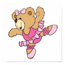 Cute Ballerina Bear posters