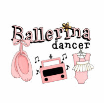 Cute Ballerina Dancer Design photo sculptures