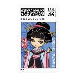 Cute Banzai Chicks Geisha Chibi Stamp stamps