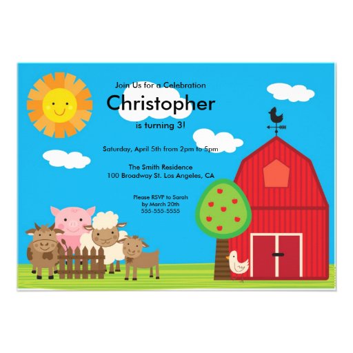 Barn Party Invitation