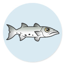 Cute Barracuda stickers by scubadorable Cute Barracuda stickers