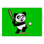 This cute panda baseball design is great for fans of America's game! Panda's holding his bat and ready to swing at the baseball! Perfect for both baseball players and fans!