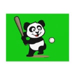 This cute panda baseball design is great for fans of America's game! Panda's holding his bat and ready to swing at the baseball! Perfect for both baseball players and fans!