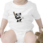 This cute panda baseball design is great for fans of America's game! Panda's holding his bat and ready to swing at the baseball! Perfect for both baseball players and fans!