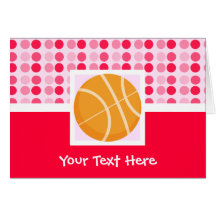 Cute Basketball Greeting Card