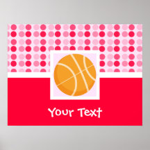 Cute Basketball Poster