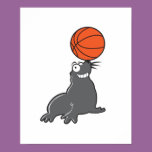 cute basketball seal