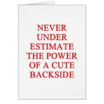 cute bckside greeting card