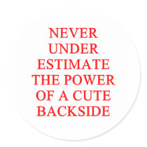 cute bckside round stickers