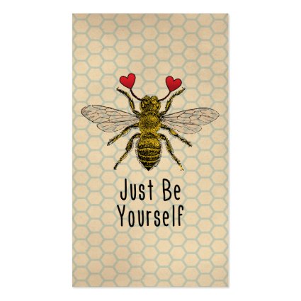 Cute Be Yourself Bee Business Cards
