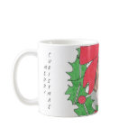 Cute beagle in Christmas Wreath 2 Coffee Mugs