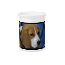 Cute Beagle  Pitcher