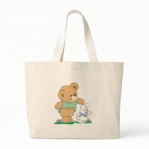 Cute Bear and Easter Bunny Tote Bags