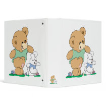 Cute Bear and Easter Bunny Binders