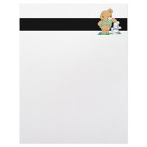 Cute Bear and Easter Bunny Customized Letterhead