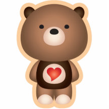 Cute Bear Brown Cut Outs