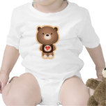 Cute Bear Brown Tee Shirt