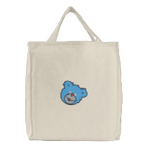 tote bonito da cara do urso sacos bordados by silly_strings tote bonito da cara do urso sacos bordados