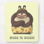 Cute Bear funny anime cartoon character mousepad