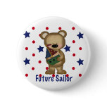 Cute Bear Future Sailor Pinback Button