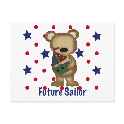 Cute Bear Future Sailor Post Card by ifbabycouldtalk
