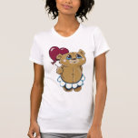 Cute Bear Holding Heart Balloon T-Shirt t-shirts