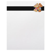 Cute Bear Hug Bears Letterhead Design