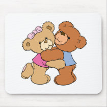Cute Bear Hug Bears Mouse Pad