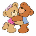 Cute Bear Hug Bears photo sculptures